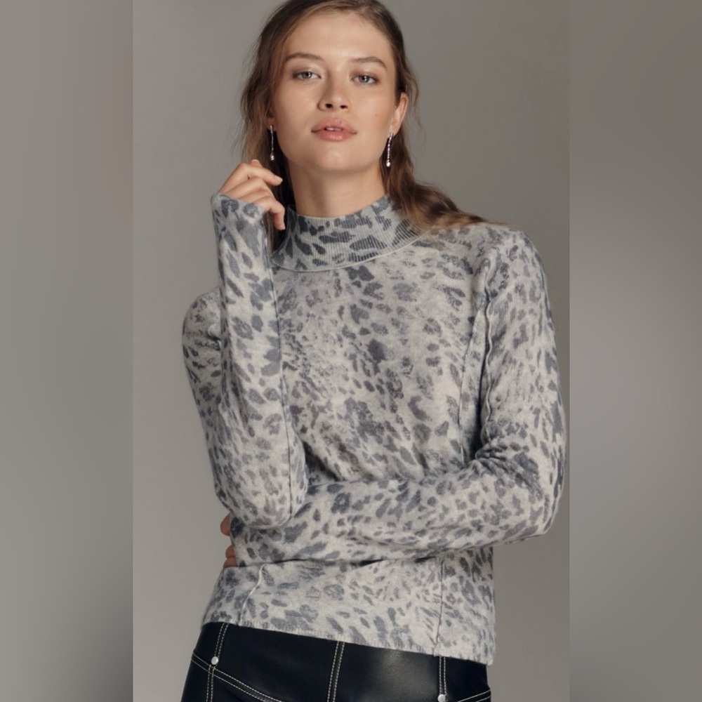 Anthropologie x Pilcro Mock-Neck Cashmere Sweater Size MP NWT